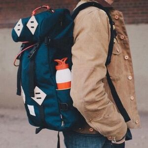 NWOT $199 TOPO DESIGNS KLETTERSACK NAVY BLUE MADE IN USA rover backpack bag